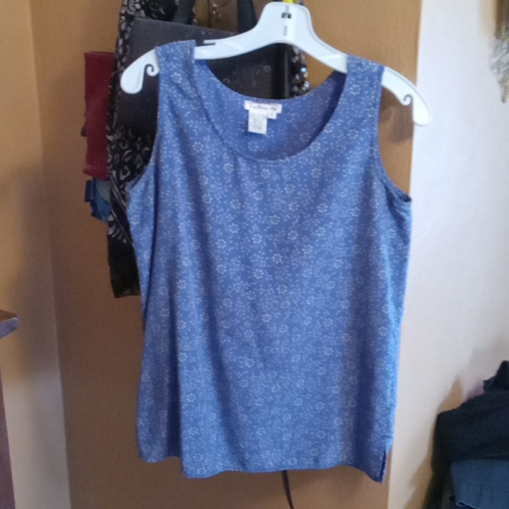 Vintage Talbots silk floral tank top